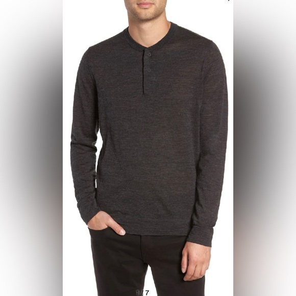 Medium Vince wool button up Henley sweater